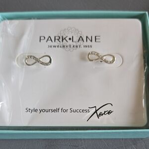 Park Lane Silver Infinity Stud Earrings